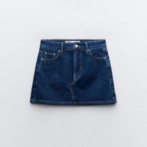 Zara Dark Blue Mini Skirt